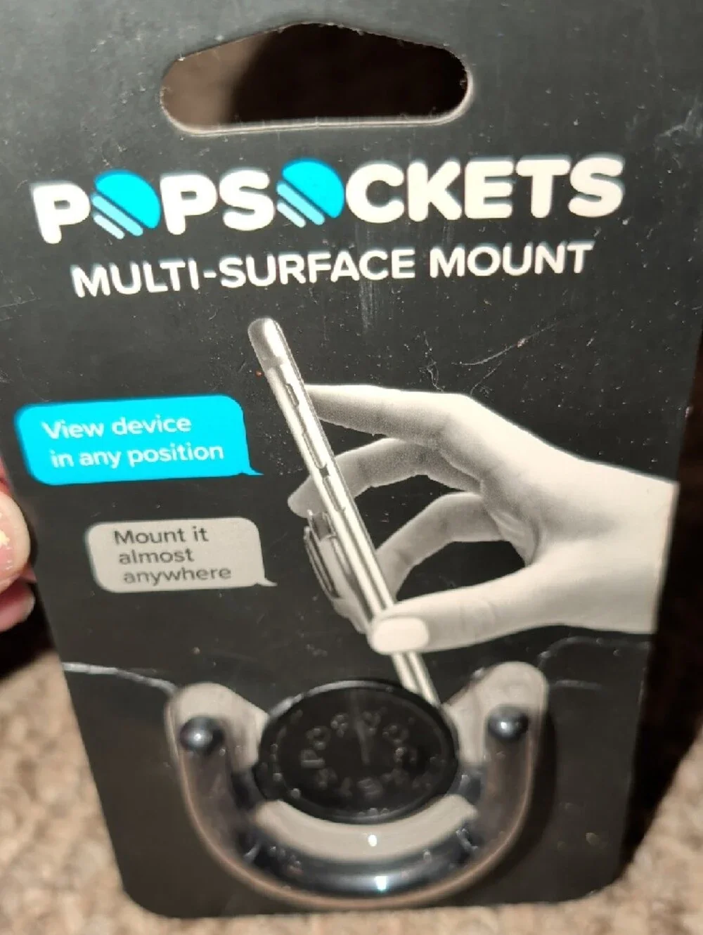 PopSockets Multi-Surface Mount - Black